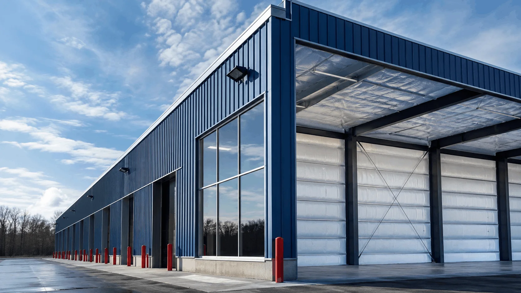 Metal building exterior